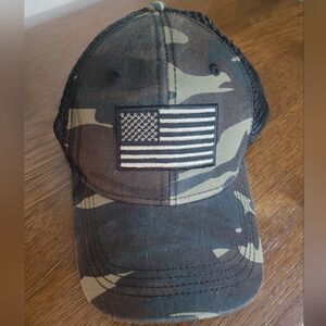Camo Flag Patch Women's Hat